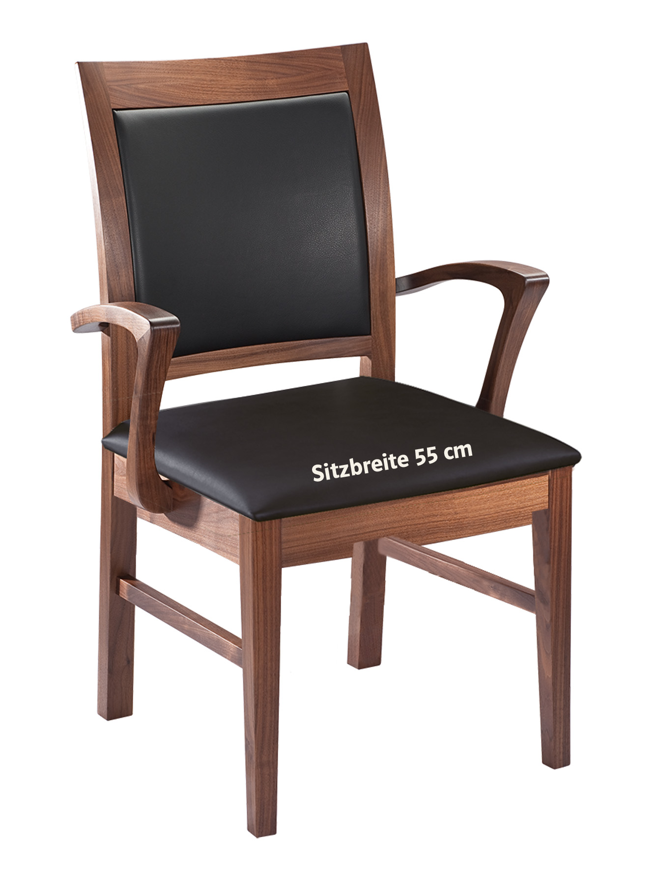 CARESSE CLASSIC mit hohem Polsterrücken, breiterem Sitz und Armlehnen