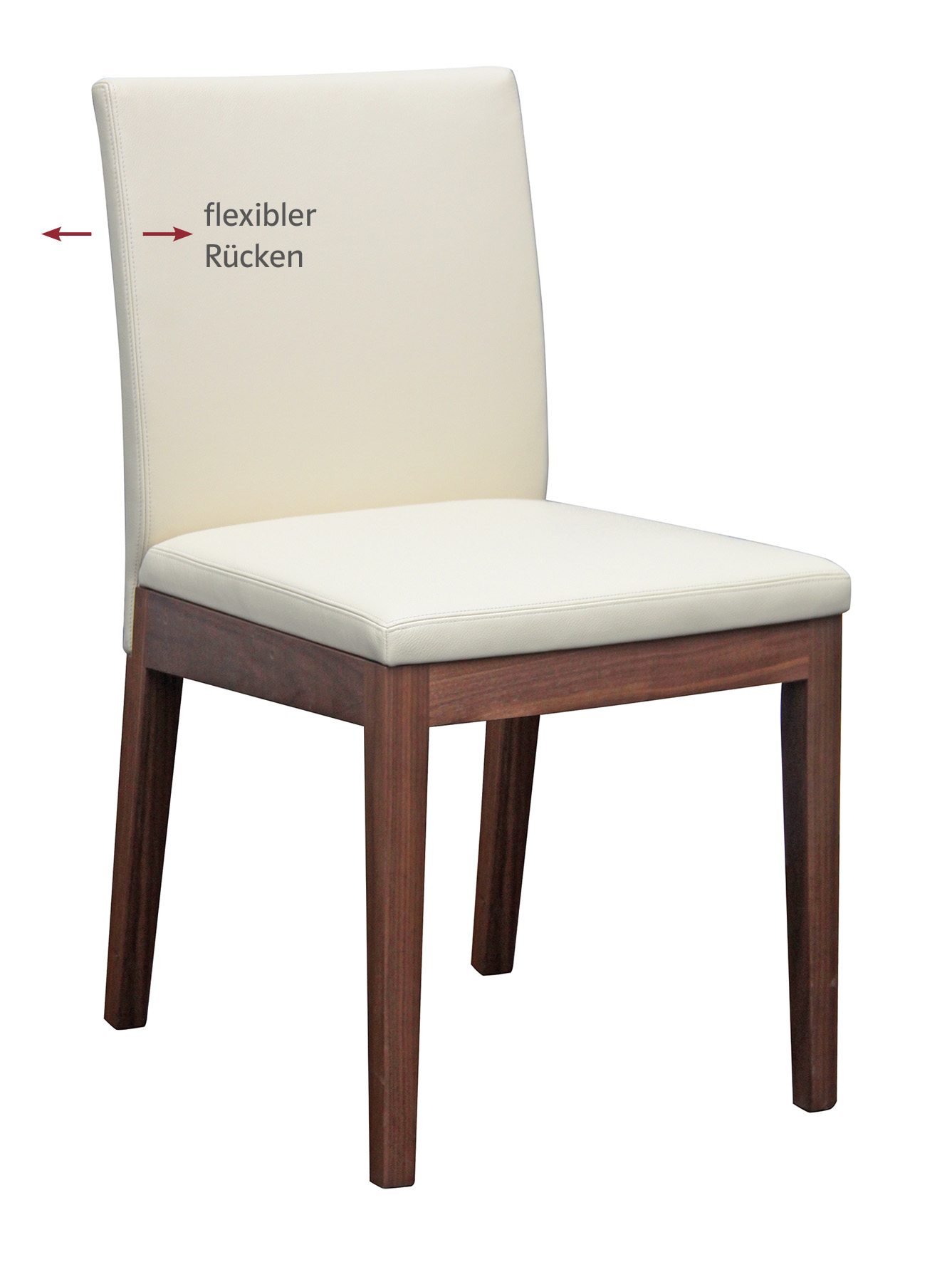 CARESSE ERGO Stuhl mit flexiblem Rücken und Komfort-Kastensitz
